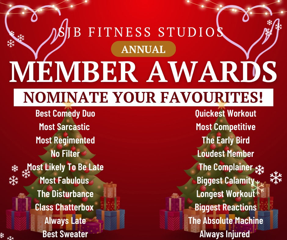 SJB Fitness Studios Annual Member Awards!