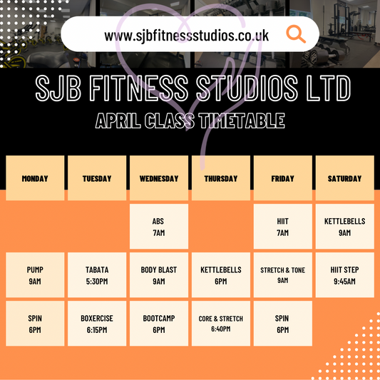 April Class Timetable
