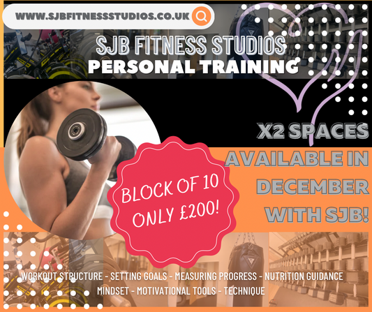 🏋🏼♀️ December Personal Training! 🏋🏼♀️