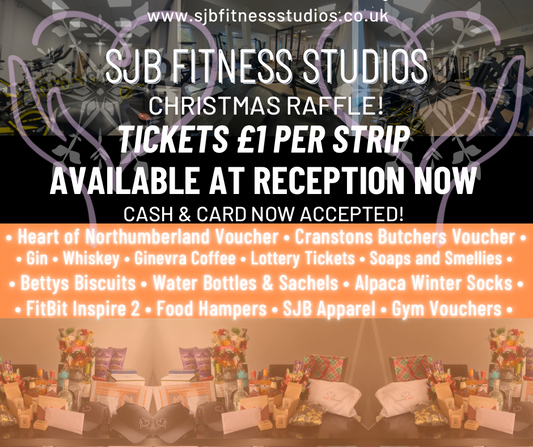 SJB Fitness Studios Christmas Raffle! 🎁