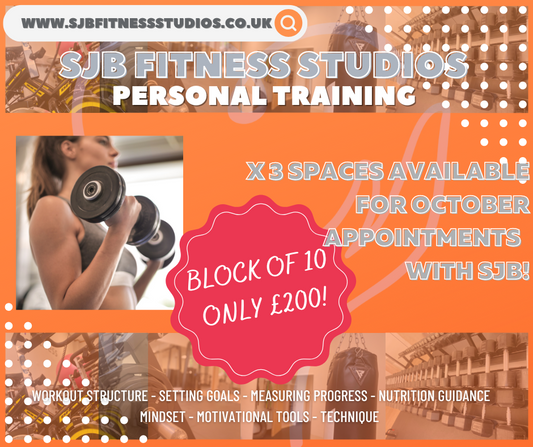 October Personal Training With SJB!