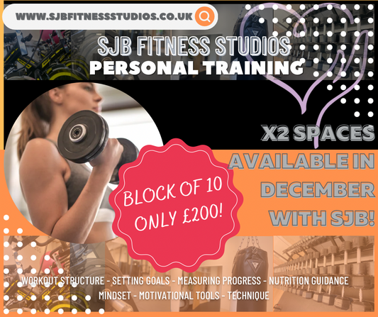 🏋🏼‍♀️ December Personal Training! 🏋🏼‍♀️